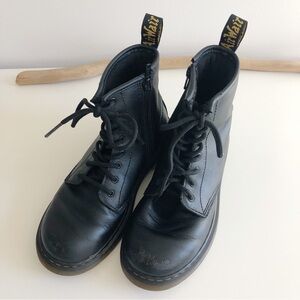 Dr. Marten‘s Junior 1460 Softy Leather Lace Up Boots Black Size 3 unisex EUR 34